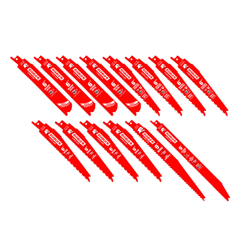 Diablo FRE-DS0014SC Bi-Metal Reciprocating Saw Blade Set for Wood and Metal Demolition