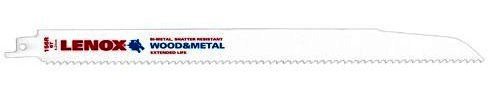 Lenox LEN-20585156R 12in 6 TPI LUMBERWOLF Bi-Metal Reciprocating Saw Blade 5-Pack
