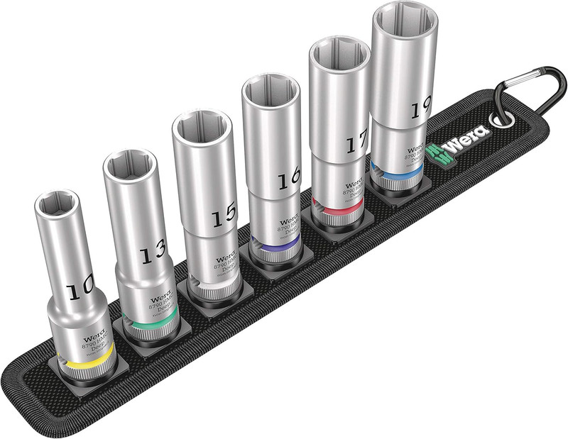 Wera Tools WERA-05004565001 1/2in Drive Belt C Deep 1 Socket Set 6 Pieces