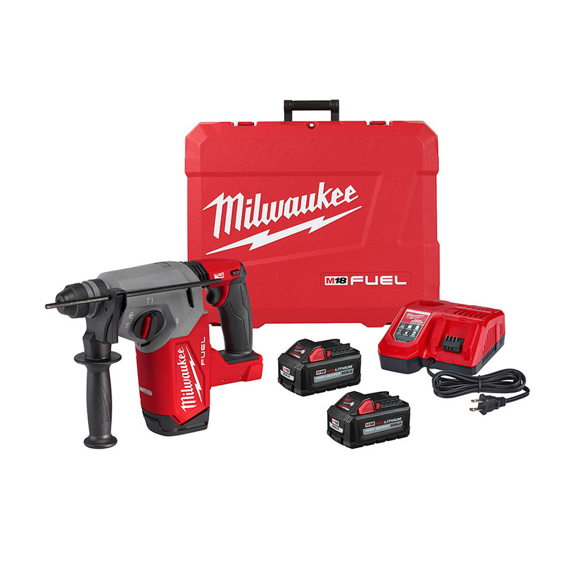 Milwaukee MIL-2912-22 M18 FUEL 1in SDS Plus Rotary Hammer 2x 6.0Ah Kit