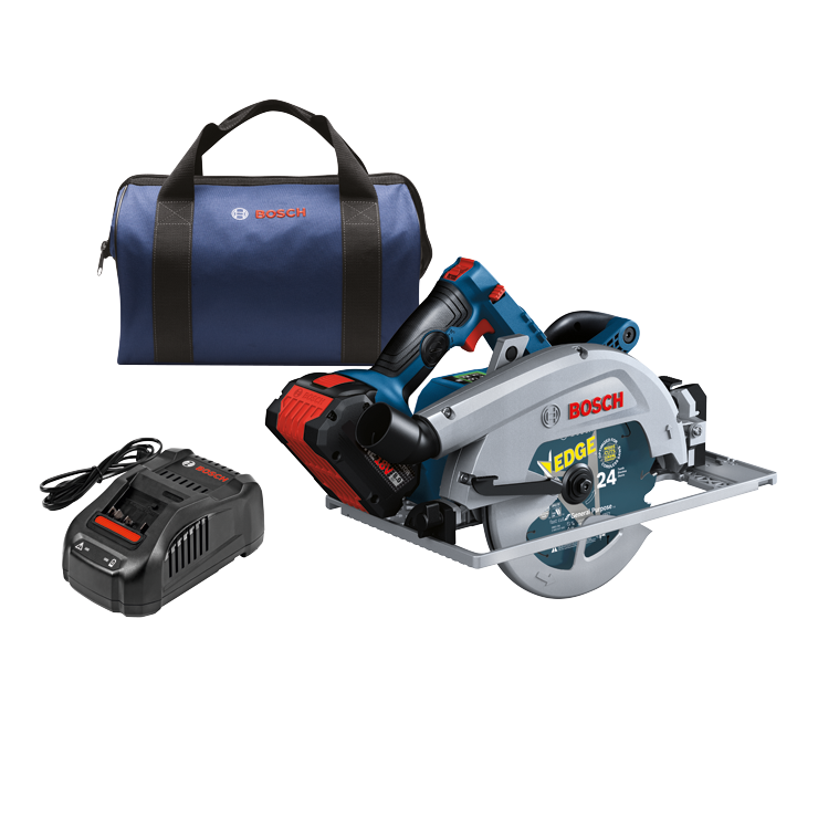 Bosch BOS-GKS18V-25GCB14 PROFACTO 18V Connected-Ready 7-1/4 In. Circular Saw Kit with Track Compatibility and (1) CORE18V 8.0Ah High Power Battery