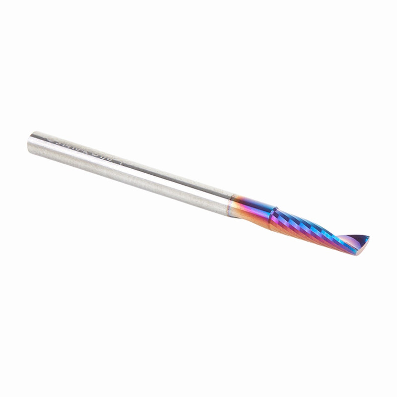 Amana Tool AMA-51410-K Spektra CNC Spiral 'O' Single Flute Plastic Cutting Up-Cut Router Bit