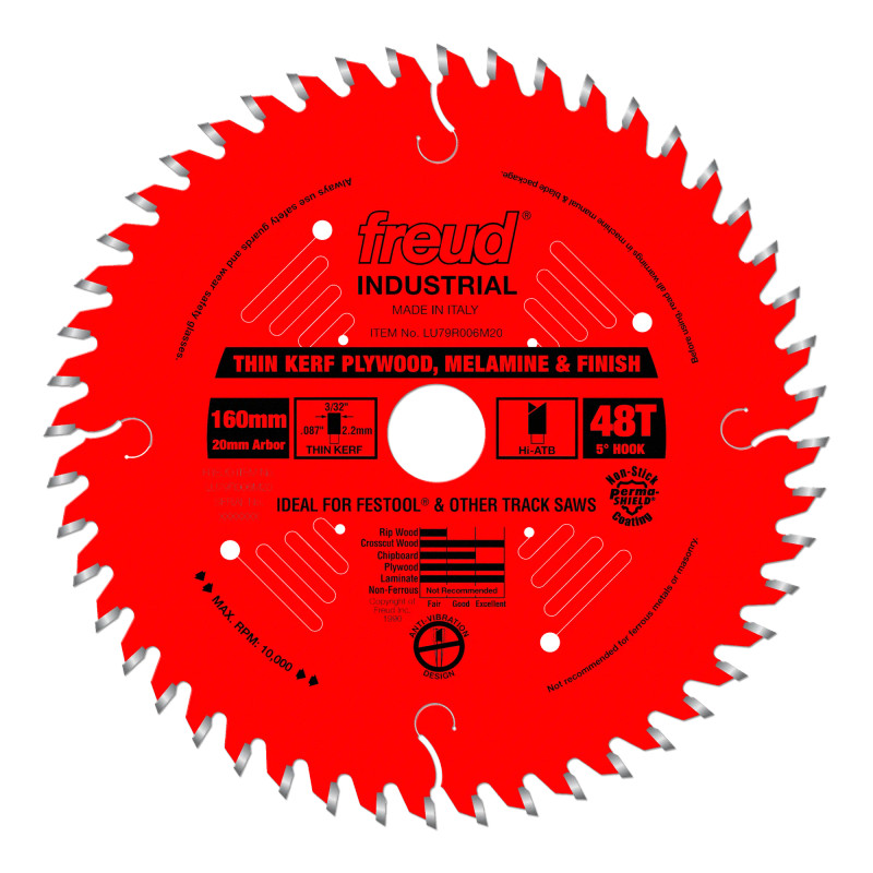 Freud FRE-LU79R006M20 160mm Thin Kerf Ultimate Plywood & Melamine Blade