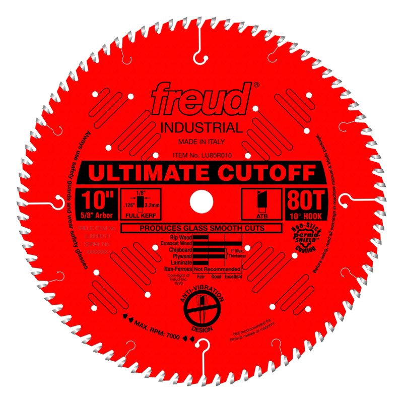 Freud FRE-LU85R010 10in X 80T Cut-Off Saw Blade
