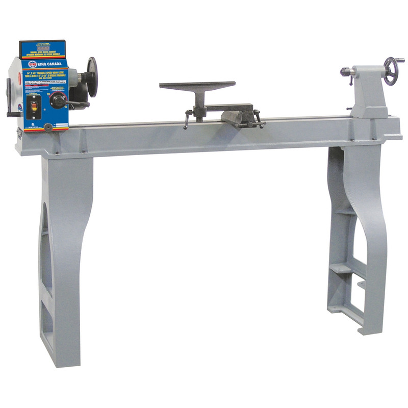King Canada KING-KWL-1443VS 14in x 43in Variable Speed Wood Lathe with Digital Readout