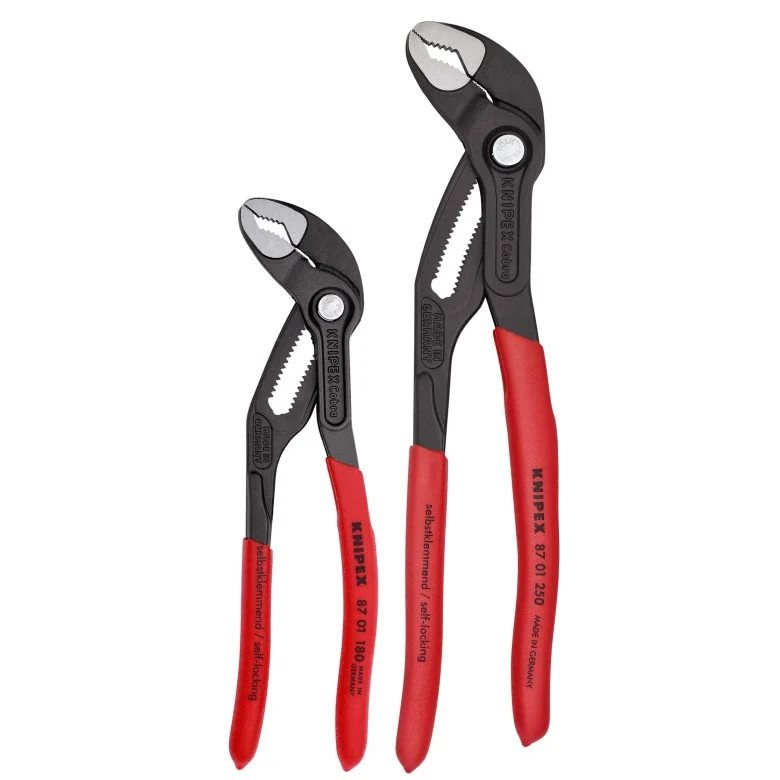 Knipex KNIP-003120V01 7-1/4 and 10in Cobra Plier Combo Kit
