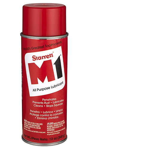 Starrett STAR-M1-93201 M-1 Industrial Lubricating Oil 12oz Aerosol Case of 12