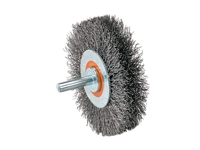 Walter Surface Technologies WAL-13C120 2in Mounted Wheel Brush With Crimped Wires