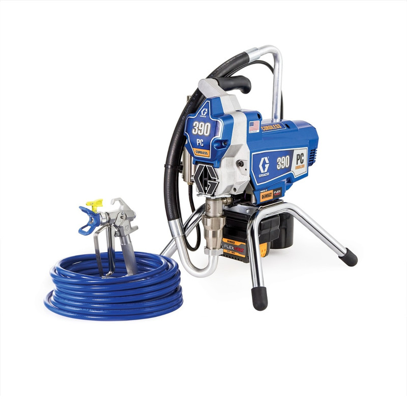 Graco GRAC-25T804 390 PC Cordless Airless Paint Sprayer Stand 6.0Ah Kit