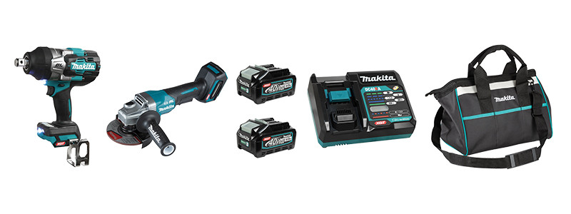 Makita MAK-DK0139G203 40V MAX XGT Li-Ion 2 Tool Combo 2x 4.0Ah Kit