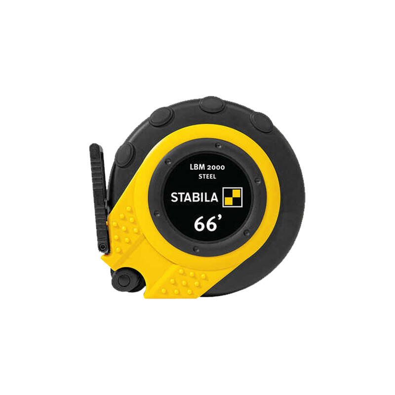 Stabila STAB-30950 Closed Case Tape LBM 2000 Steel, 66ft, Steel Blade, Scale In Inches