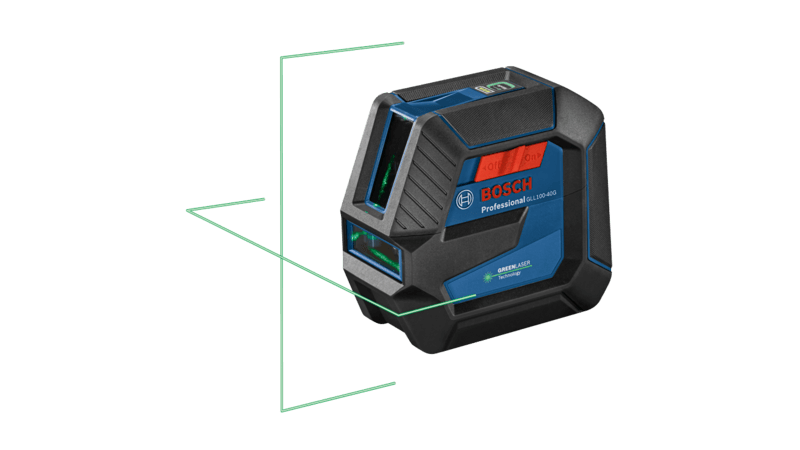 Bosch BOS-GLL100-40G 100FT Green Cross Line Laser