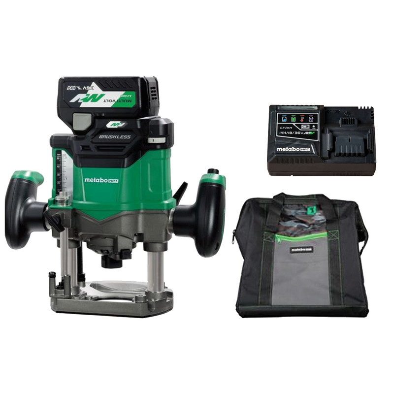 Metabo HPT HPT-M3612DAM 36V Cordless Variable Speed Plunge Router 2.5Ah Kit