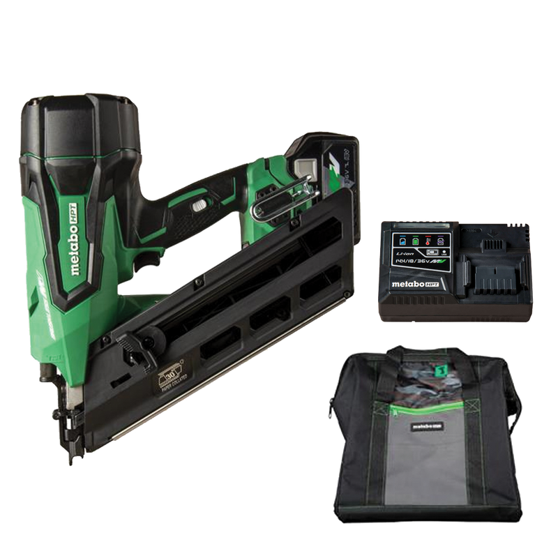 Metabo HPT HPT-NR3690DCM 36V 30 Deg Cordless Paper Strip Framing Nailer 2.5Ah Kit