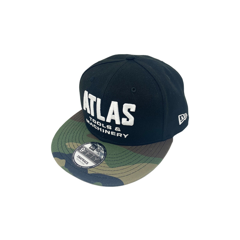 Atlas HAT-ATL-BLACK-CAMO Black and Camo Snapback Hat