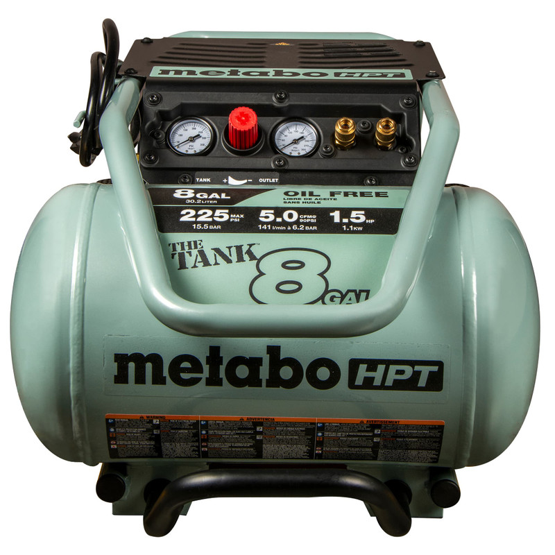 Metabo HPT HPT-EC1315S The TANK 8-Gal 225 PSI Trolley Air Compressor
