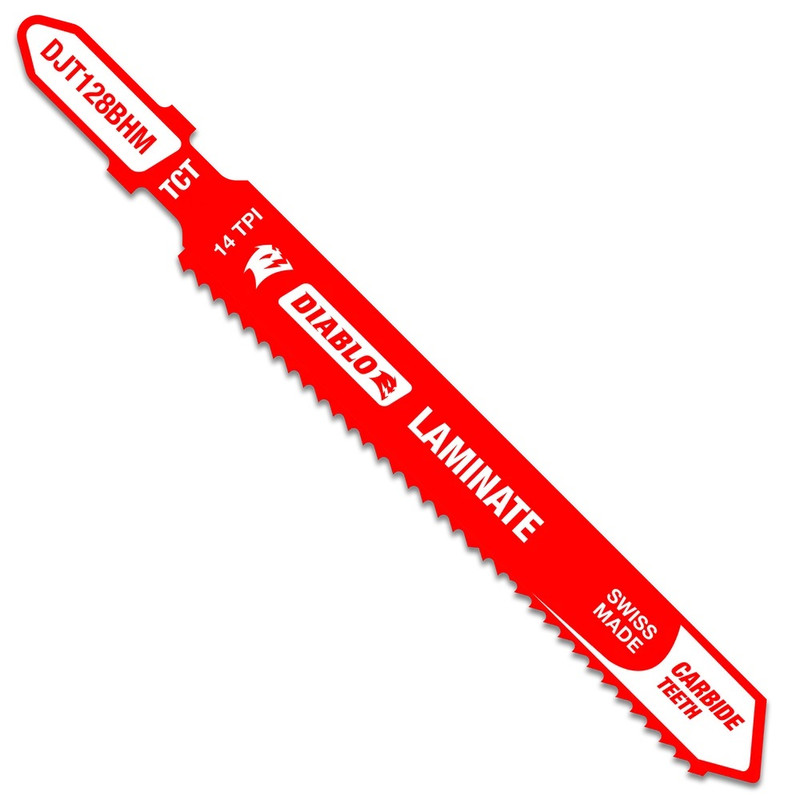 Diablo FRE-DJT128BHM Diablo 3-5/8in 14 TPI Carbide T-Shank Jig Saw Blade for Laminate