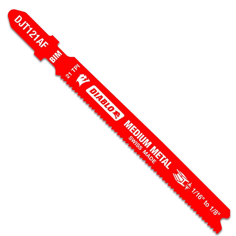 Diablo FRE-DJT121AF5 3-5/8in X 21 TPI BIM Medium Metal Jigsaw Blade (5pk)