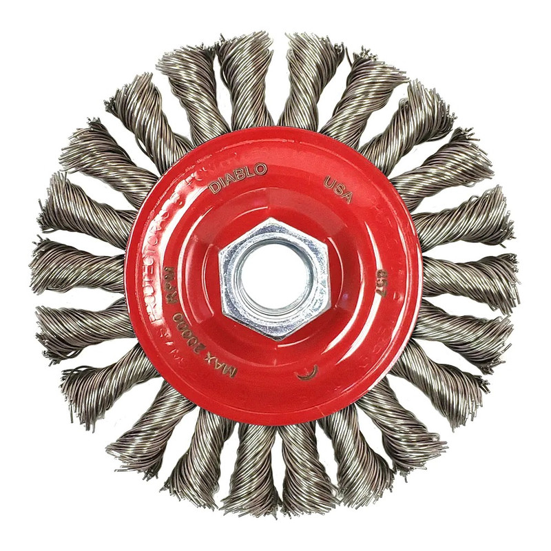 Diablo FRE-CDW040CTPG03F 4in Wire Brush Wheel Rust Removal