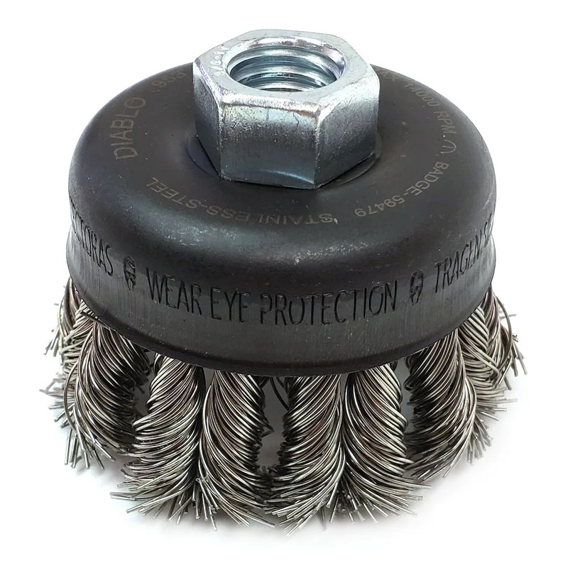 Diablo FRE-CDC275SKPG03F 2-3/4in Cup Brush Knotted Stainless Steel