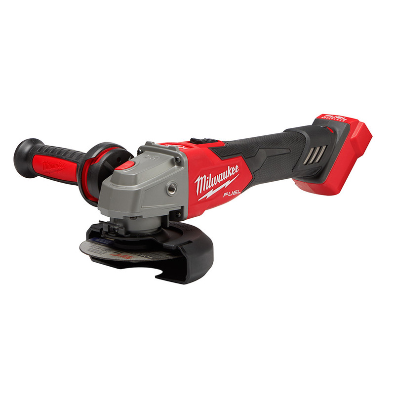 Milwaukee MIL-2889-20 M18 FUEL 4-1/2 / 5in Variable Speed Braking Grinder, Slide Switch Lock-On