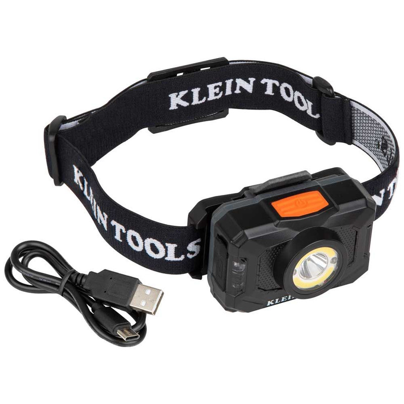 Klein Tools KLE-56414 Rechargeable 2-Color LED Headlamp with Adjustable Strap