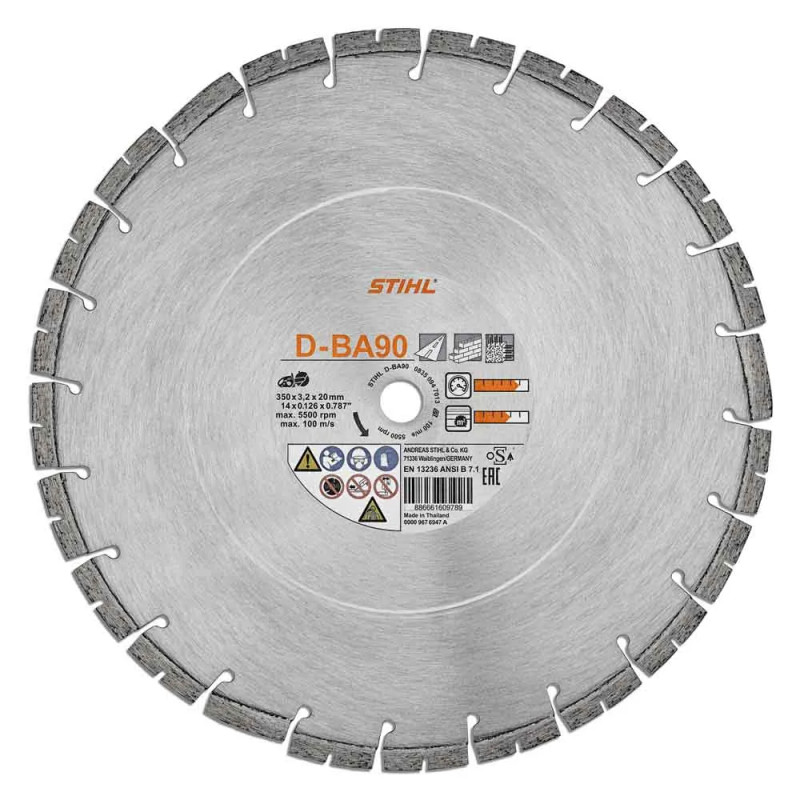 STIHL STIHL-08350947013 14in Diamond Wheel - BA90 Concrete/Asphalt