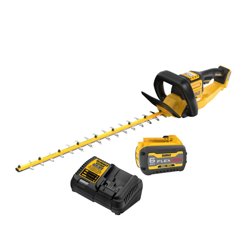 DEWALT DEW-DCHT870T1 FLEXVOLT 60V MAX 26in Brushless Hedge Trimmer 6.0Ah Kit