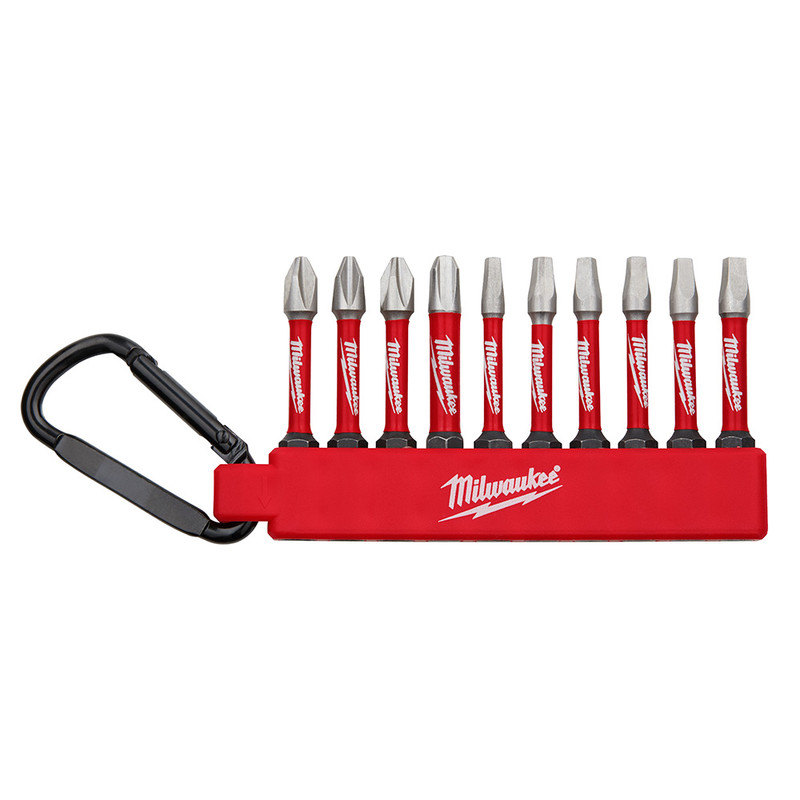 Milwaukee MIL-48-32-4092 10PC Carabiner Set - Phillips/Square Mix