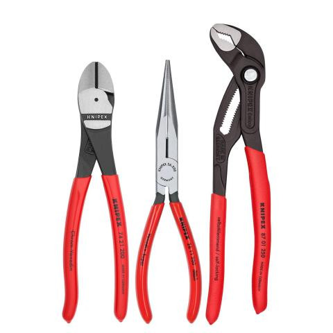 Knipex KNIP-002008US2 3 pc Universal Cobra Pliers Set