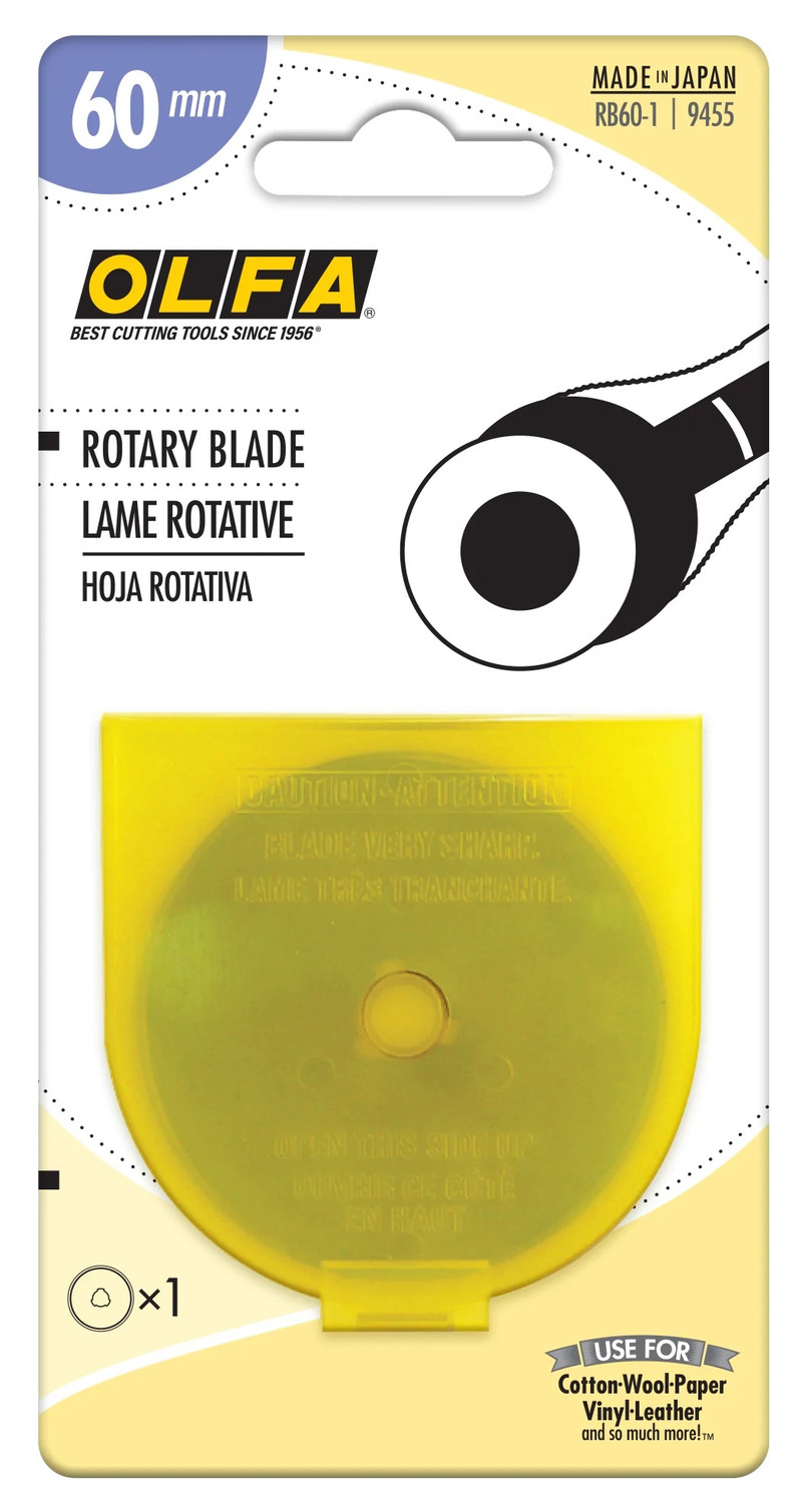 Olfa Blades OLFA-RB60-1 60mm Tungsten Steel Rotary Blade