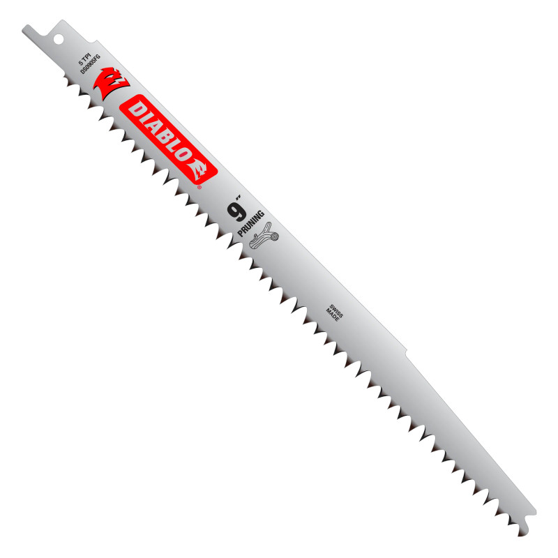 Diablo FRE-DS0905FG5C Diablo 9in 5 TPI Fleam Ground Reciprocating Saw Blade 5-Pack