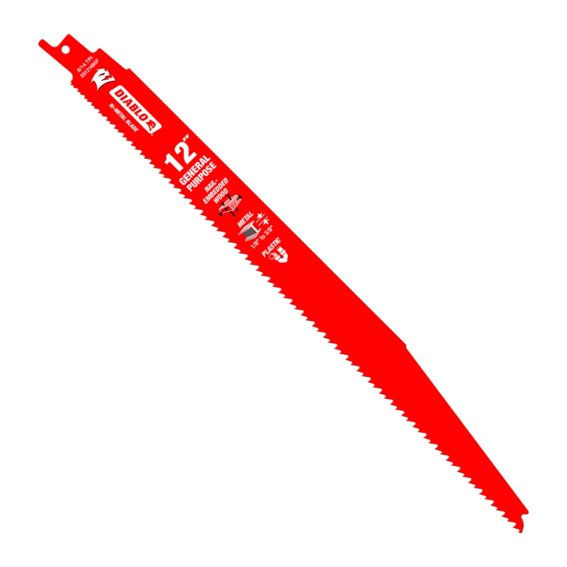 Diablo FRE-DS1214BGP5C 12in 8/14TPI Bi-Metal Reciprocating Blade General Purpose (5pk)