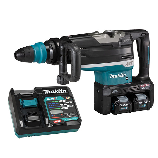 Makita MAK-HR006GM203 80V MAX(40VX2) XGT Cordless 2in SDS-MAX Rotary Hammer 4.0 Ah x2 Kit