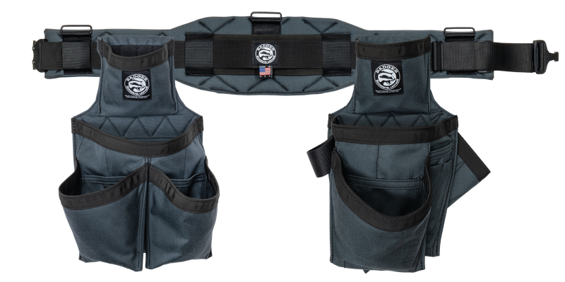 Badger Tool Belts BADGER-461010-XX Carpenter Set - Gunmetal Grey