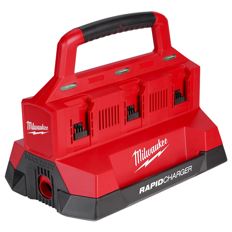 Milwaukee MIL-48-59-1809 M18 PACKOUT Six Bay Rapid Charger with PACKOUT Compatibility