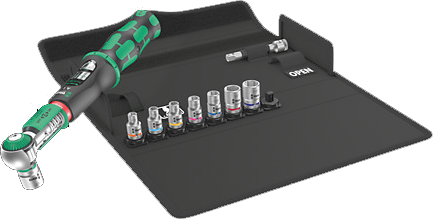 Wera Tools WERA-05075831001 Safe-Torque A1 Imperial Set 1 1/4in Drive 2-12 Nm (10 pc)