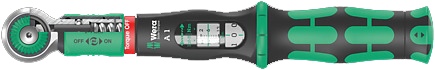 Wera WERA-05075800001 1/4in Safe Torque Wrench Socket SQR Drive A1 2-12 Nm