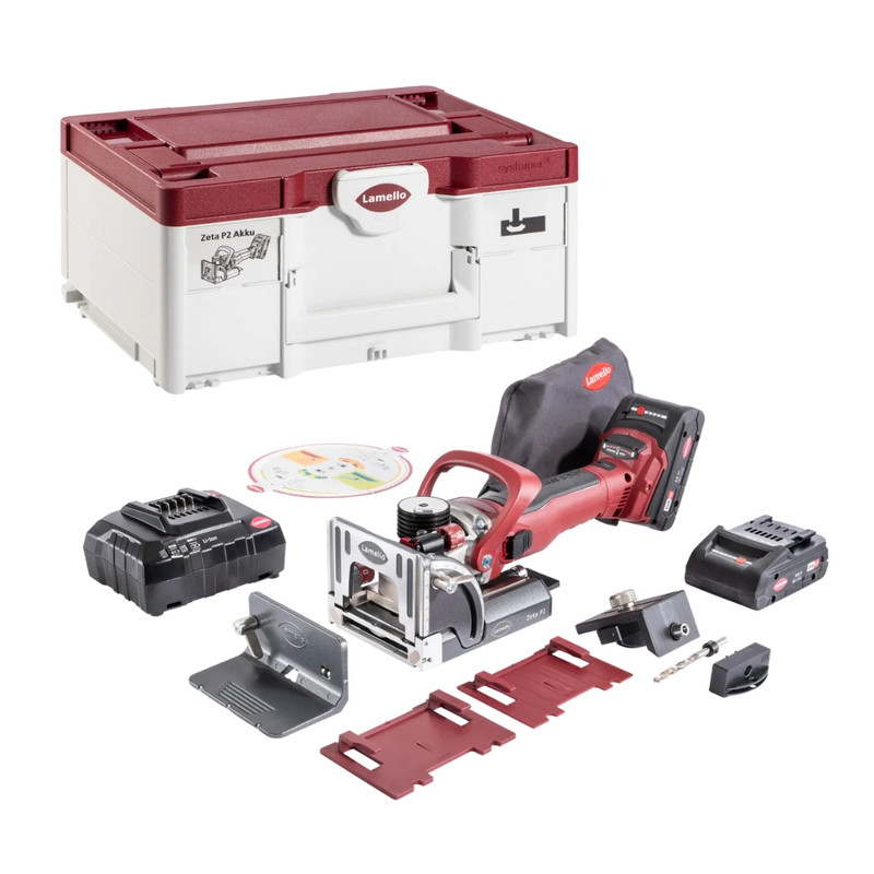 Lamello LAM-101801USSD Zeta P2 Cordless Biscuit Joiner with Diamond Blade Kit
