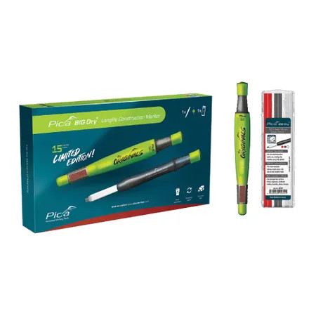 Pica-Marker PICA-6095 Big Dry Value Pack Long-life Mechanical Carpenter's Pencil Set (6060 + 6045)