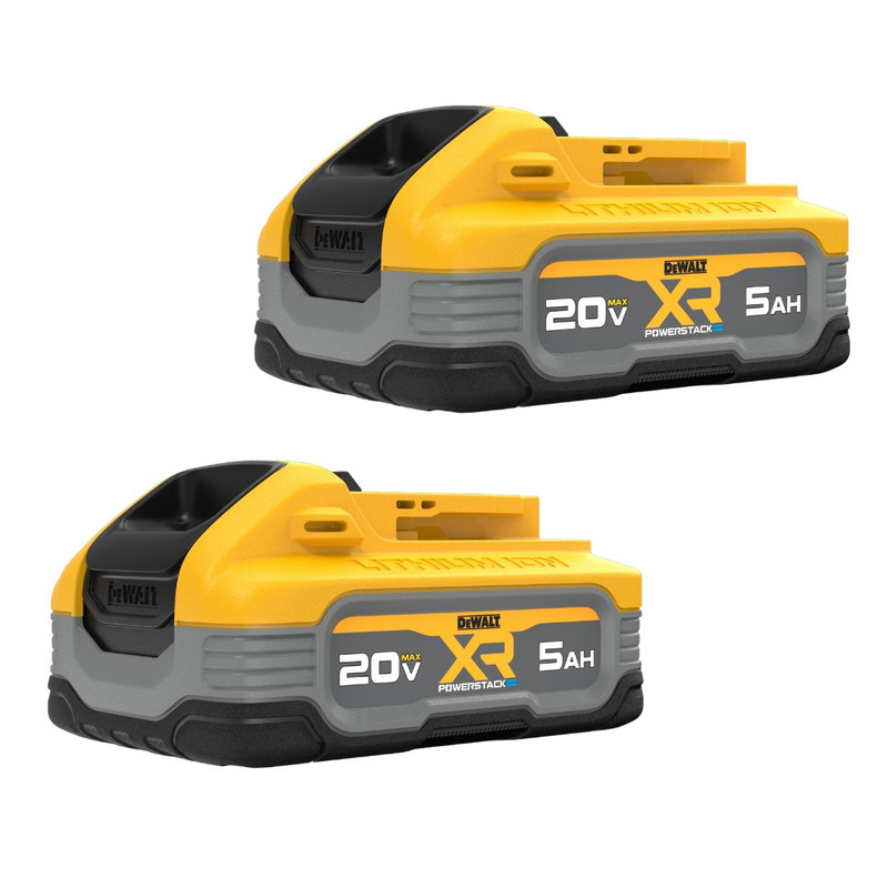 DEWALT DEW-DCBP520-2 20V MAX XR POWERSTACK 5.0Ah Battery 2-Pack