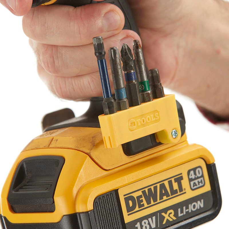 48 TOOLS MBH-DEW-YEL-01 DEWALT 20V/60V Tools Magnetic Bit Holder - Yellow