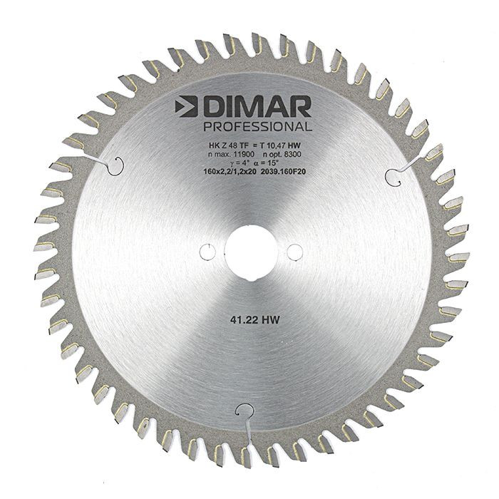 Dimar DIM-TS-160-48-TCG 160mm 48T Carbide Tipped Saw Blades for Festool Track saws