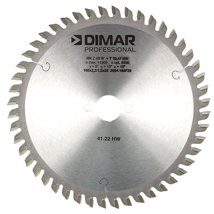 Dimar DIM-TS-160-48-ATB 160mm 48T ATB Saw Blades for Festool Track Saws