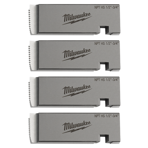 Milwaukee MIL-48-36-1203 1/2in - 3/4in High Speed NPT Universal Pipe Threading Dies For MXF512-2XC