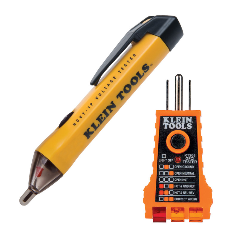 Klein Tools KLE-NCVT1PKIT Non-Contact Voltage and GFCI Receptacle Test Kit
