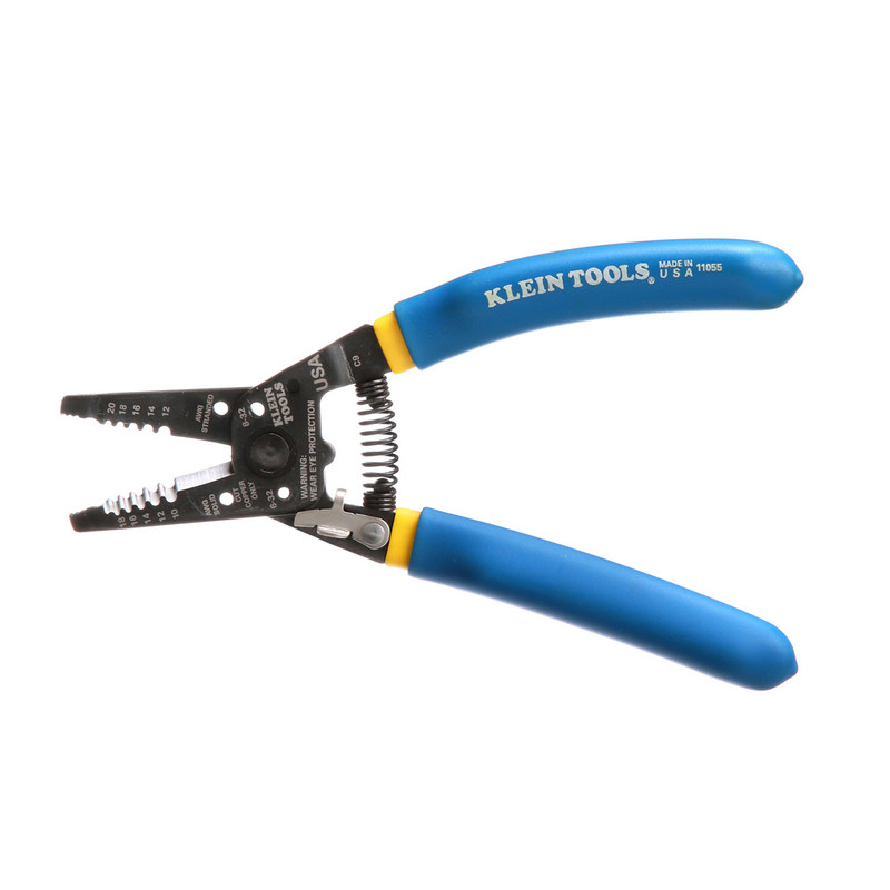 Klein Tools KLE-11055 Solid and Stranded Copper Wire Stripper and Cutter