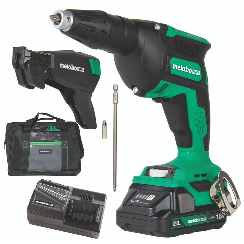 Metabo HPT HPT-W18DAQBM 18V Drywall Screw Gun Kit With Collated Attachment