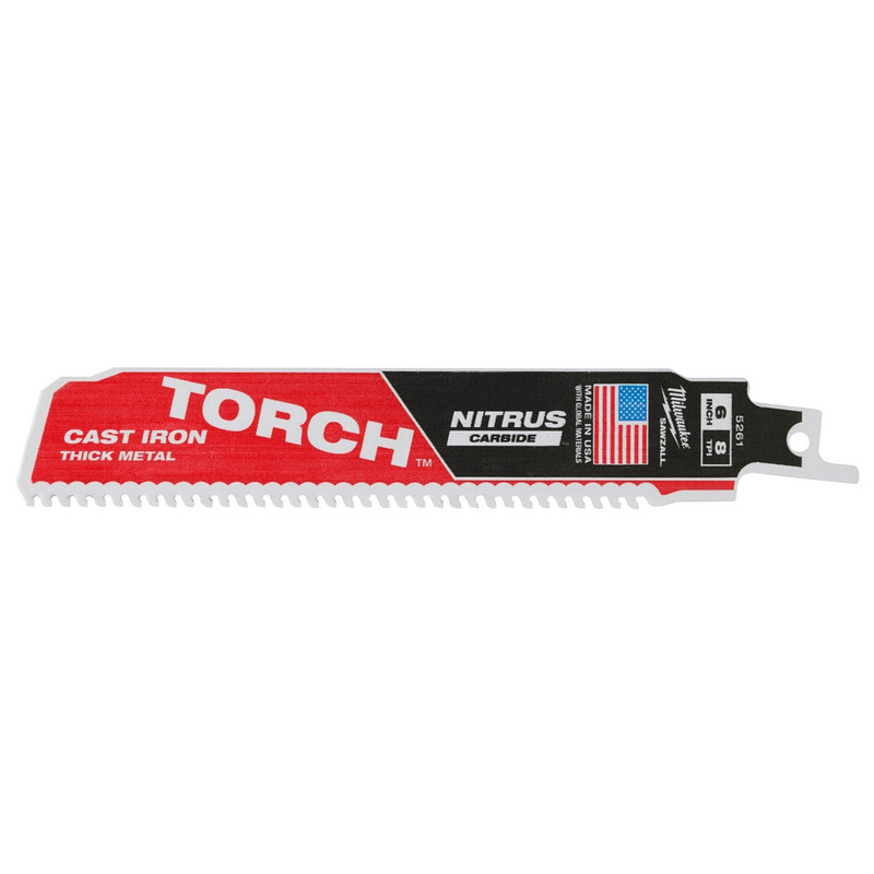 Milwaukee Mil-48-00-556X5Pk 5Pk Sawzall Torch Blade With Nitrus Carbide