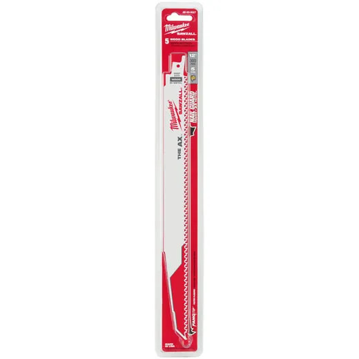 Milwaukee MIL-48-00-502X5PK 5pk The AX Nail Embedded Wood Sawzall Blade